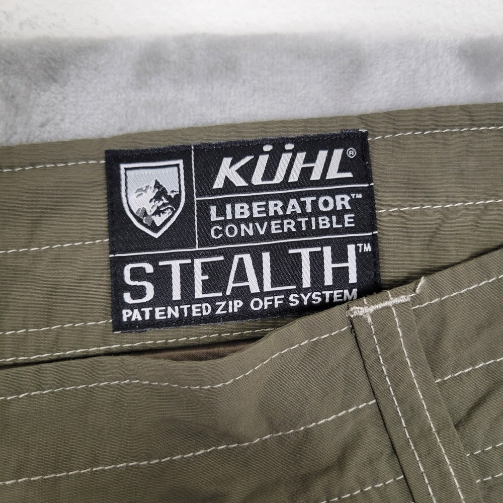 KUHL Mens Liberator Convertible Stealth Zip Off System Pants 40x33 Olive Green - Picture 7 of 13